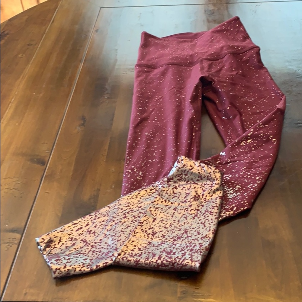 Beyond Yoga Alloy Ombré hi waisted midi leggings